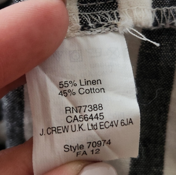 J. Crew Broadway and Broome Madewell Linen Skirt size 0 - Picture 3 of 4